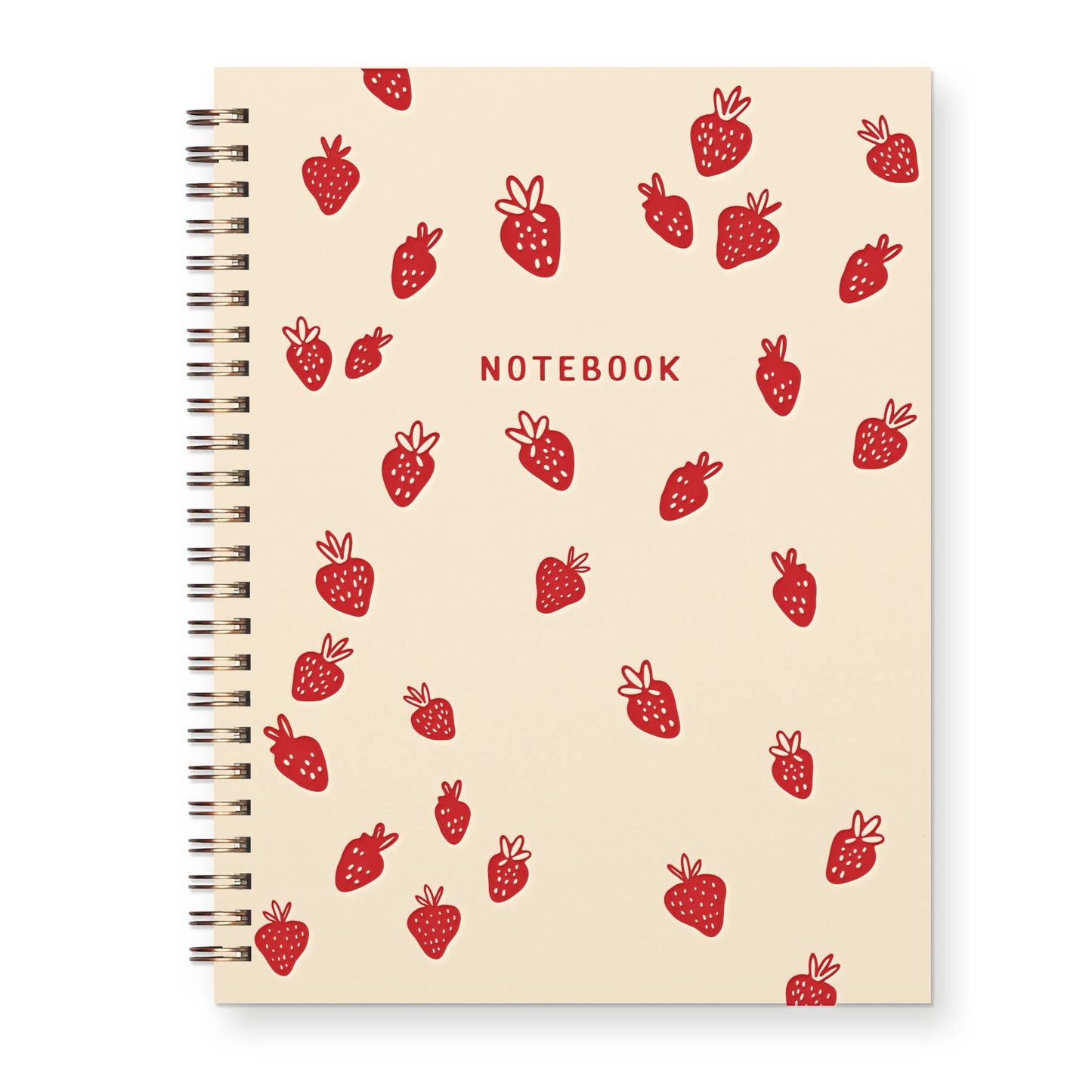 Ruff House Print Shop - Strawberry Pattern Journal : Lined Notebook : Sunset Pink Cover | Heirloom Ink