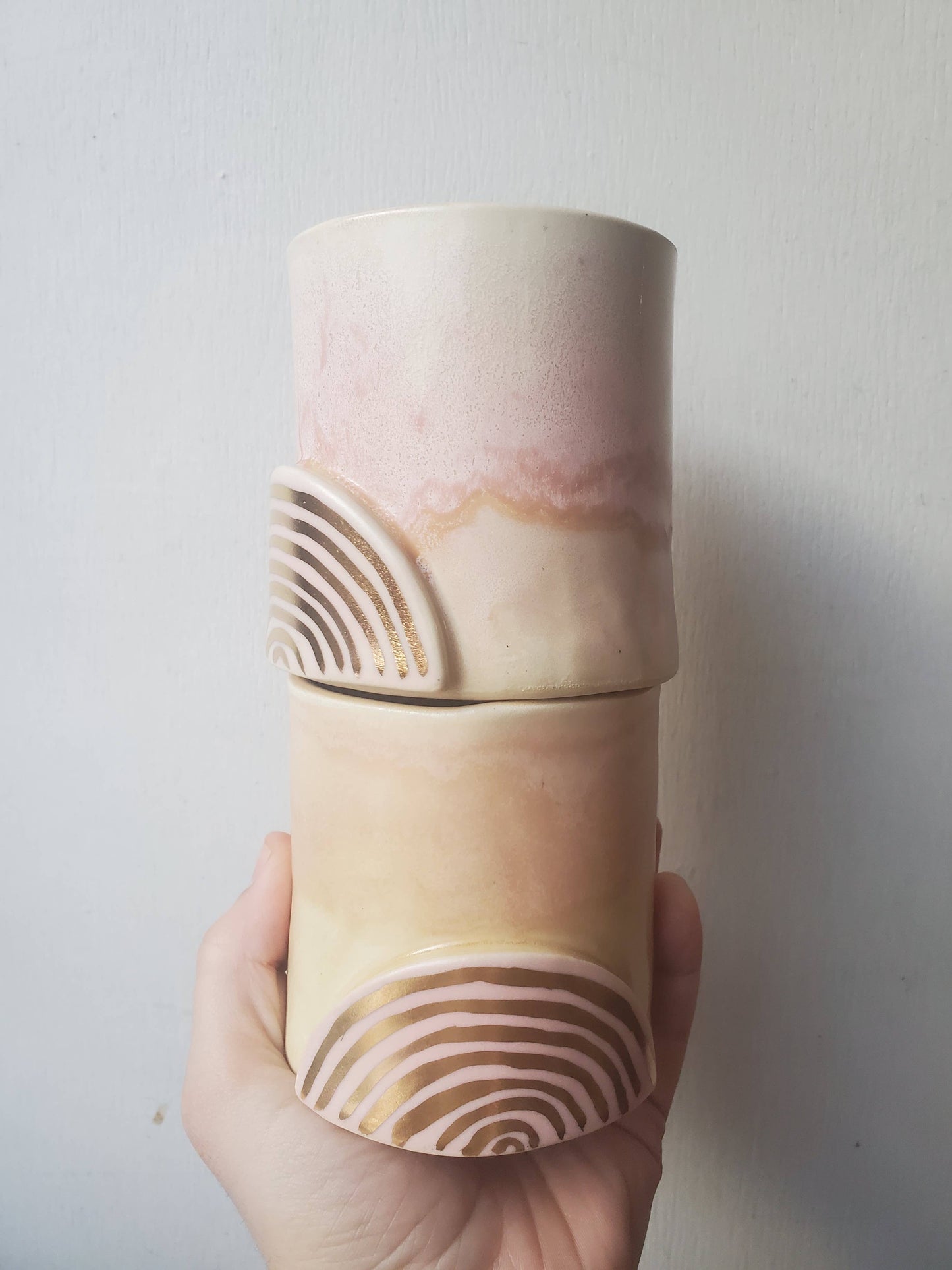 CURIOUS CLAY - Golden Rainbow Tumbler