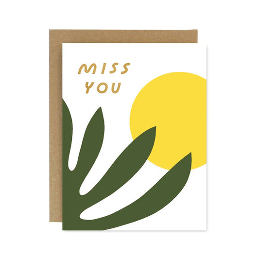 Worthwhile Paper - Miss You Shapes & Colors Card