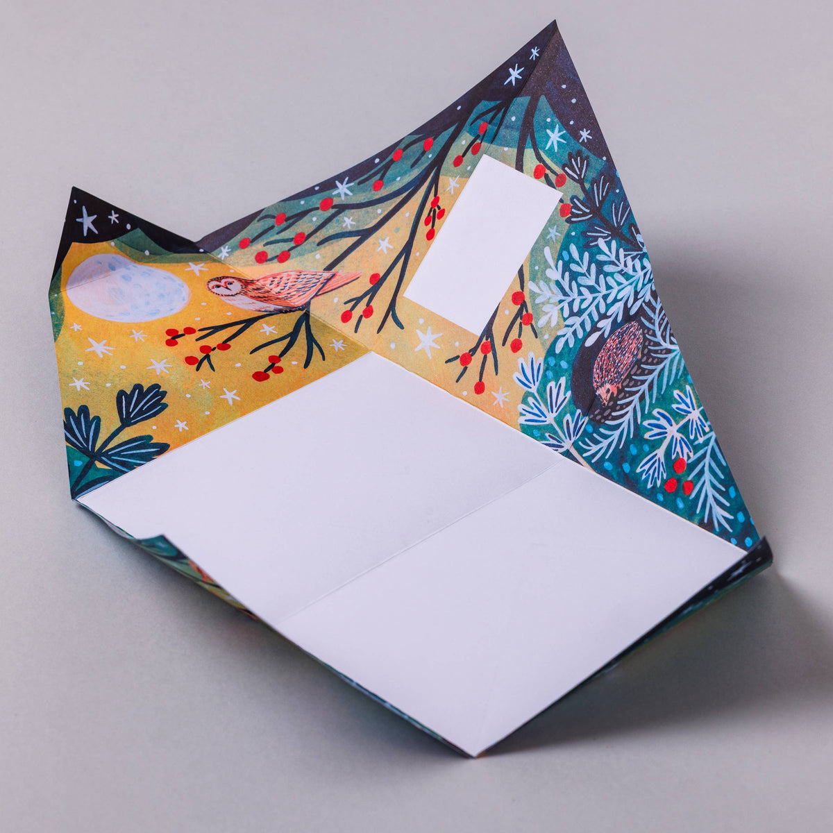 pigeonposted - Harvest Moon Pigeon, Folding Holiday Letter Pack, Pack of 6