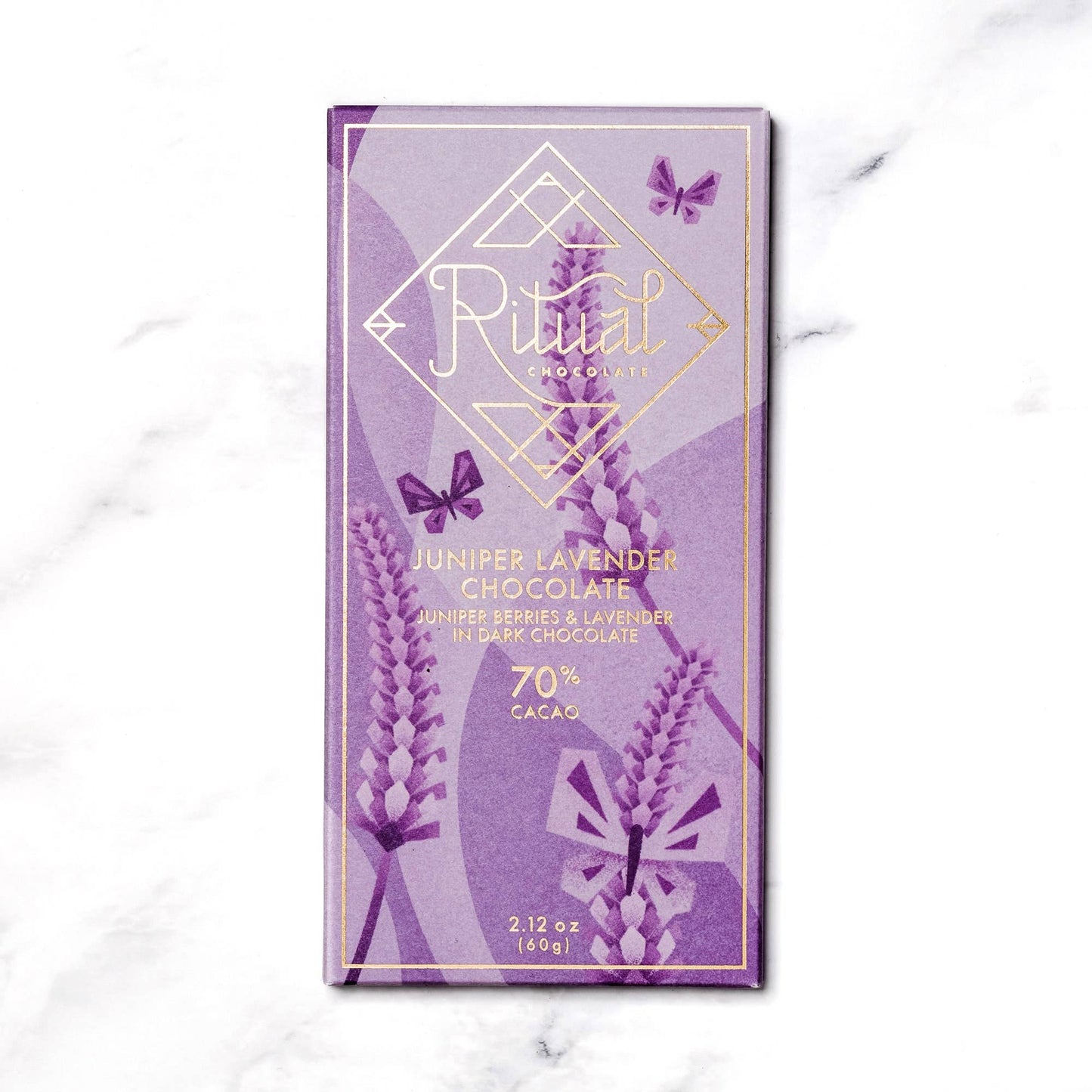 Ritual Chocolate - Juniper Lavender Chocolate, 70% Cacao