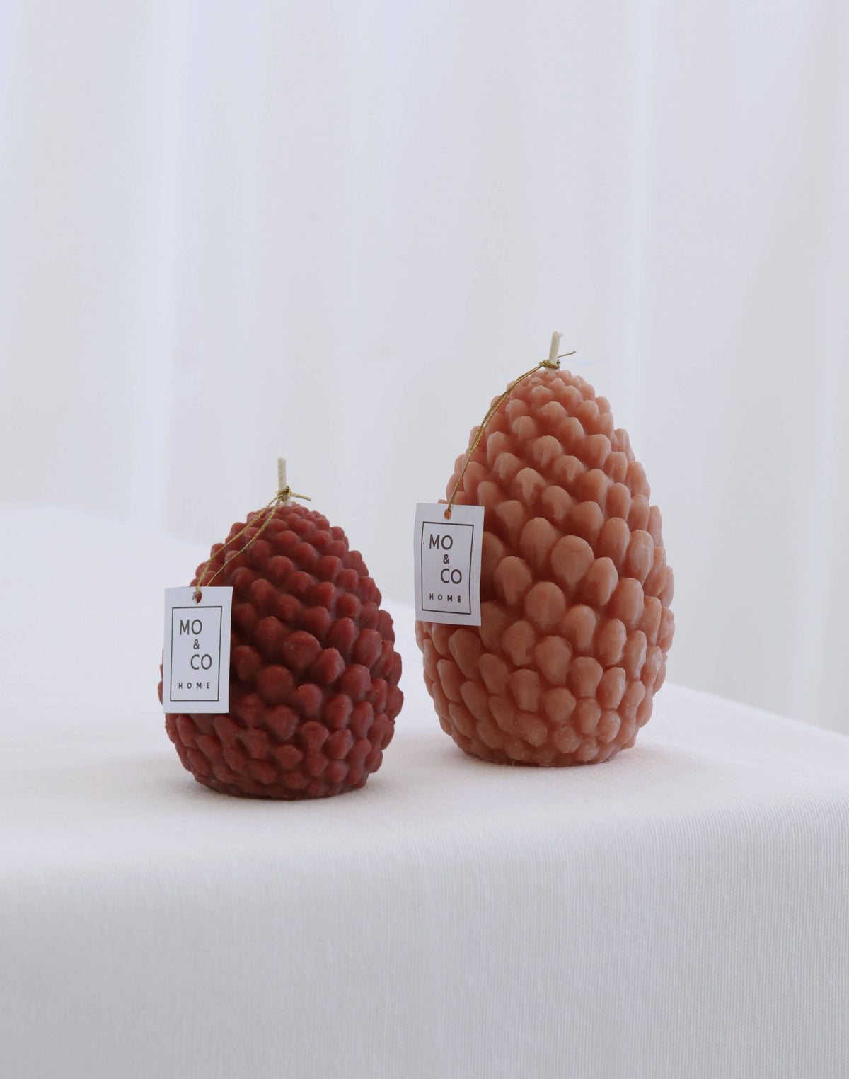 Mo&Co Home - Mo&Co Home Exclusive: Sculpted Beeswax Pine Cones Large
