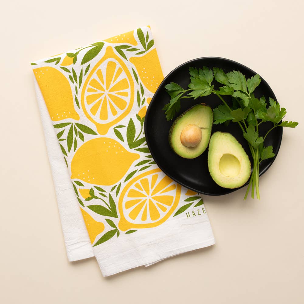 HAZELMADE® Tea Towels + Gifts - Lemon Tea Towel | Kitchen Decor
