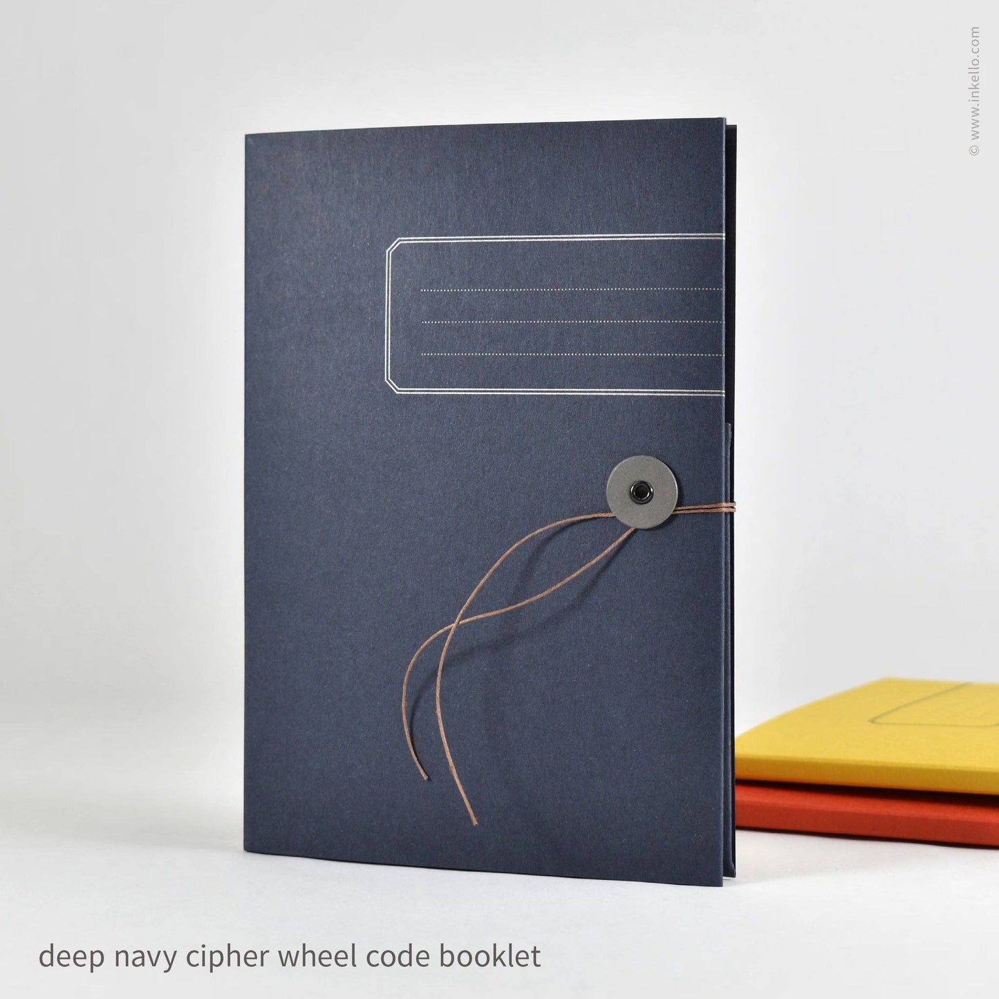 Inkello Letterpress - Cipher Wheel Code Booklet (#574): Deep Navy
