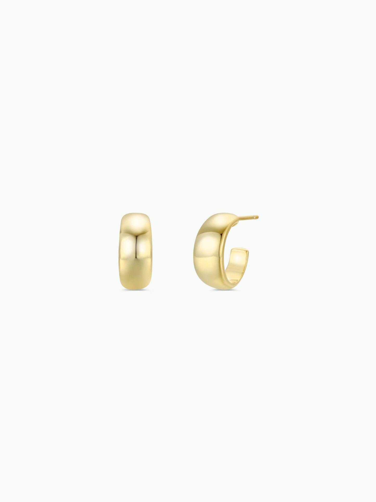 JaxKelly - Gold Hoop - Wide - Gold Earrings