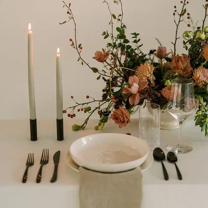 Mo&Co Home - 100% Beeswax Dipped Taper Candles | All Natural, Handmade: Pink Rose / Standard (10" Long)