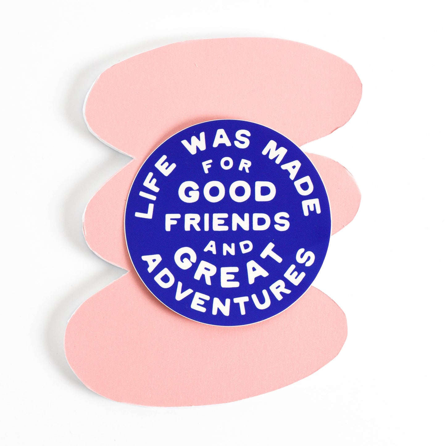 Endless August Supply Co. - Great Adventures Circle Vinyl Sticker - blue