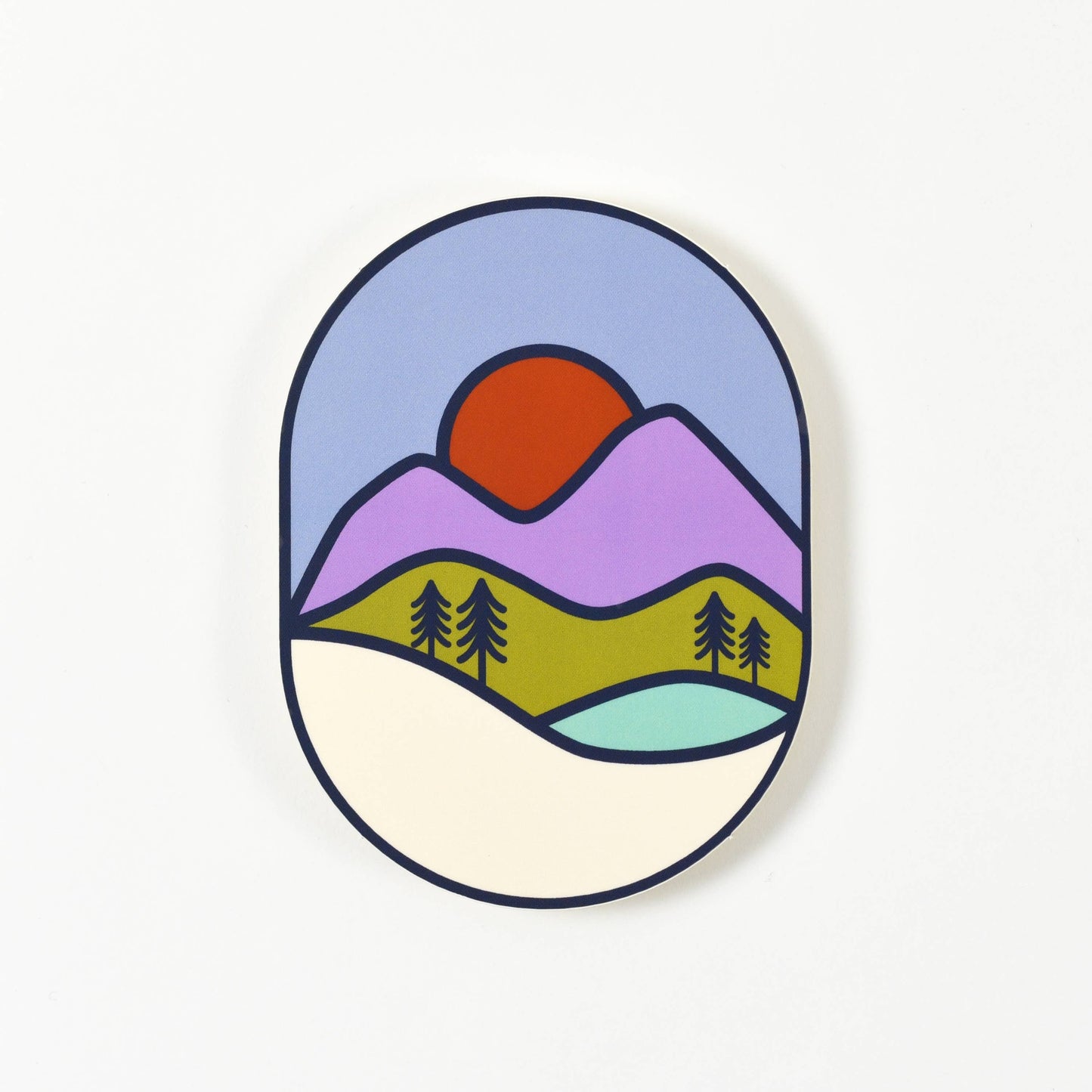 Endless August Supply Co. - Purple Mountains Matte Vinyl Sticker