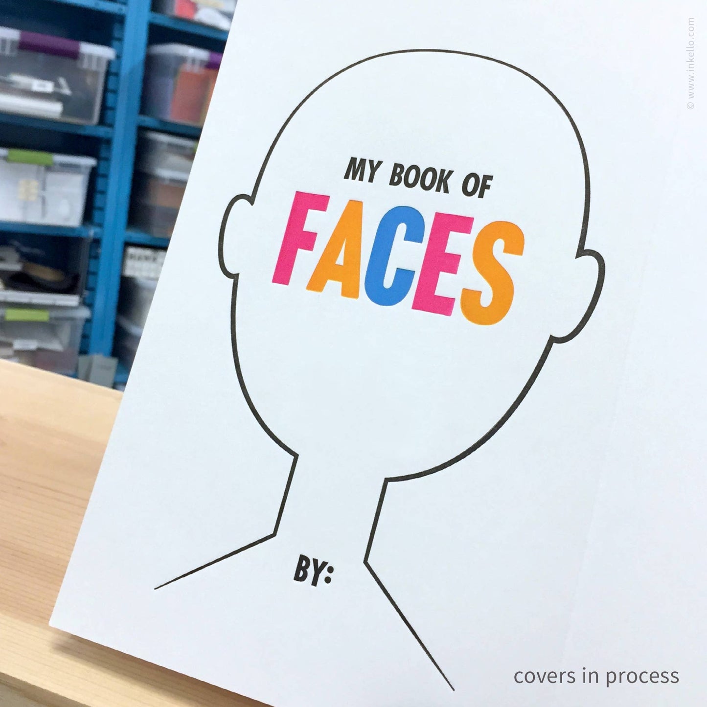 Inkello Letterpress - My Book of Faces Four-Panel Sketchbook (#365)