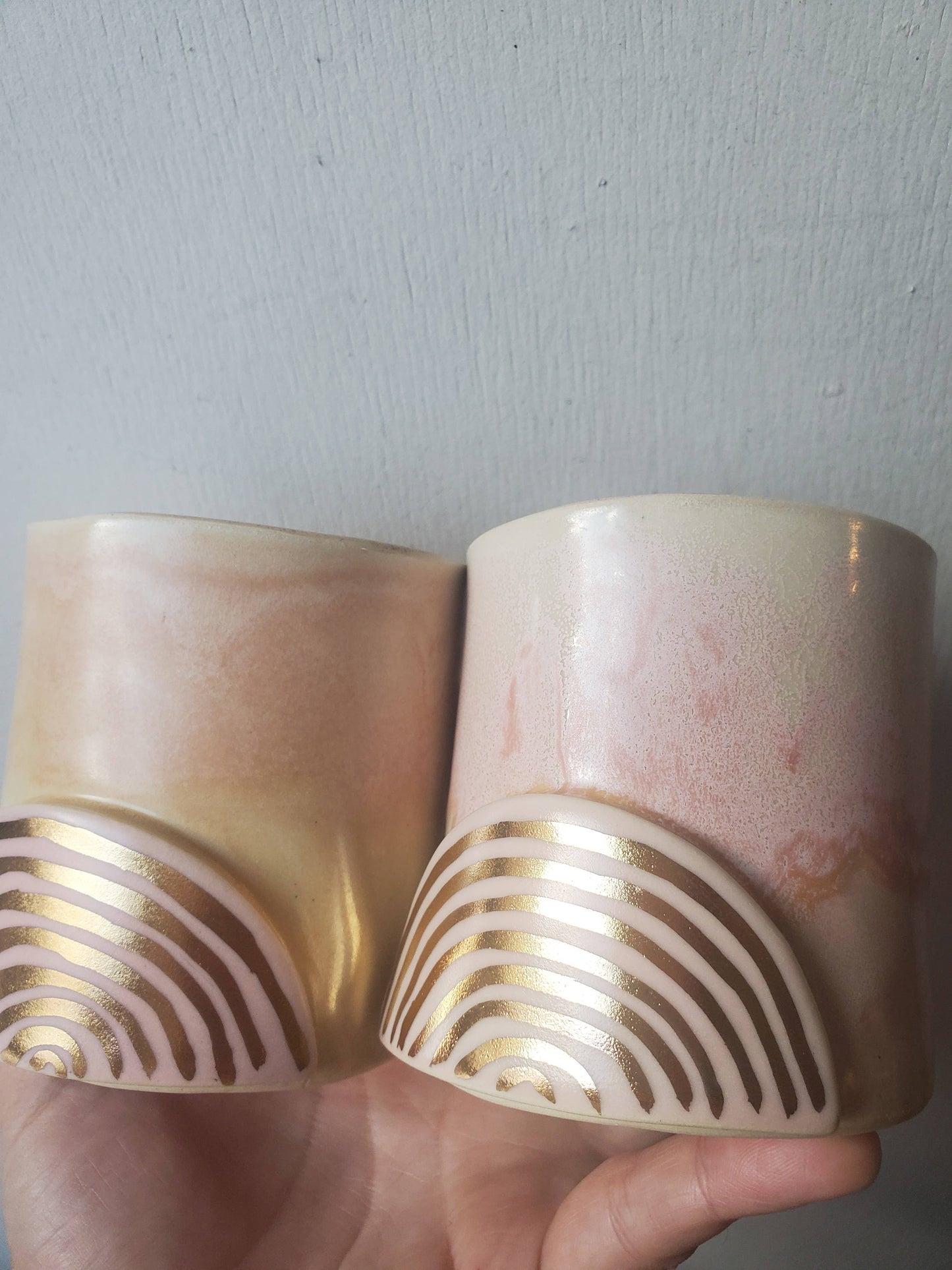 CURIOUS CLAY - Golden Rainbow Tumbler