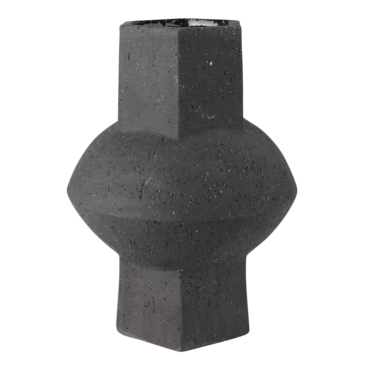 HomArt - Cruz Vase - Hexagon, Black