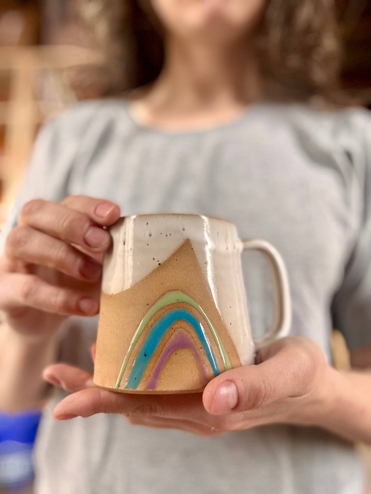 ROB Ceramics - Rainbow Mug Handmade Ceramic