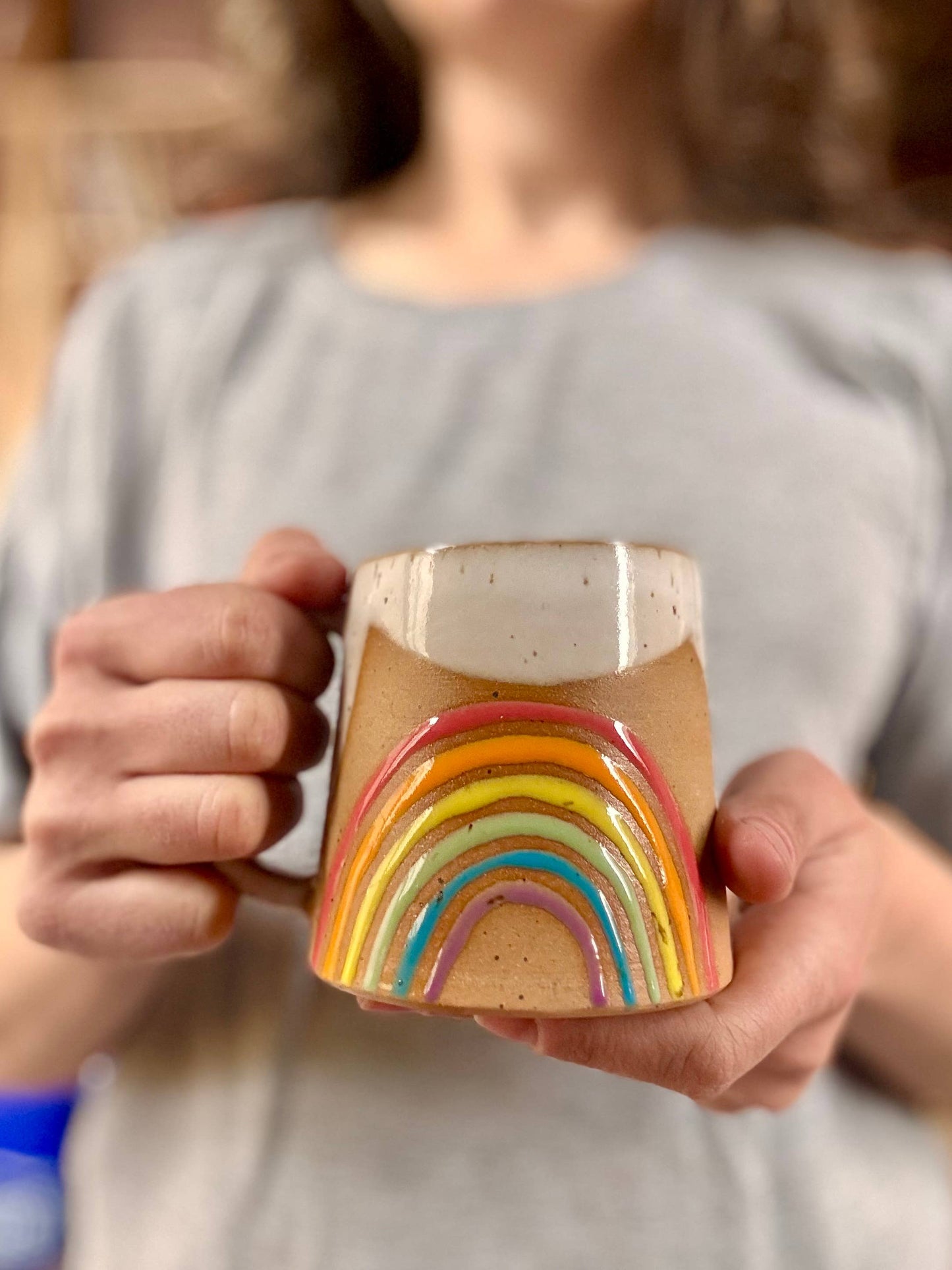 ROB Ceramics - Rainbow Mug Handmade Ceramic