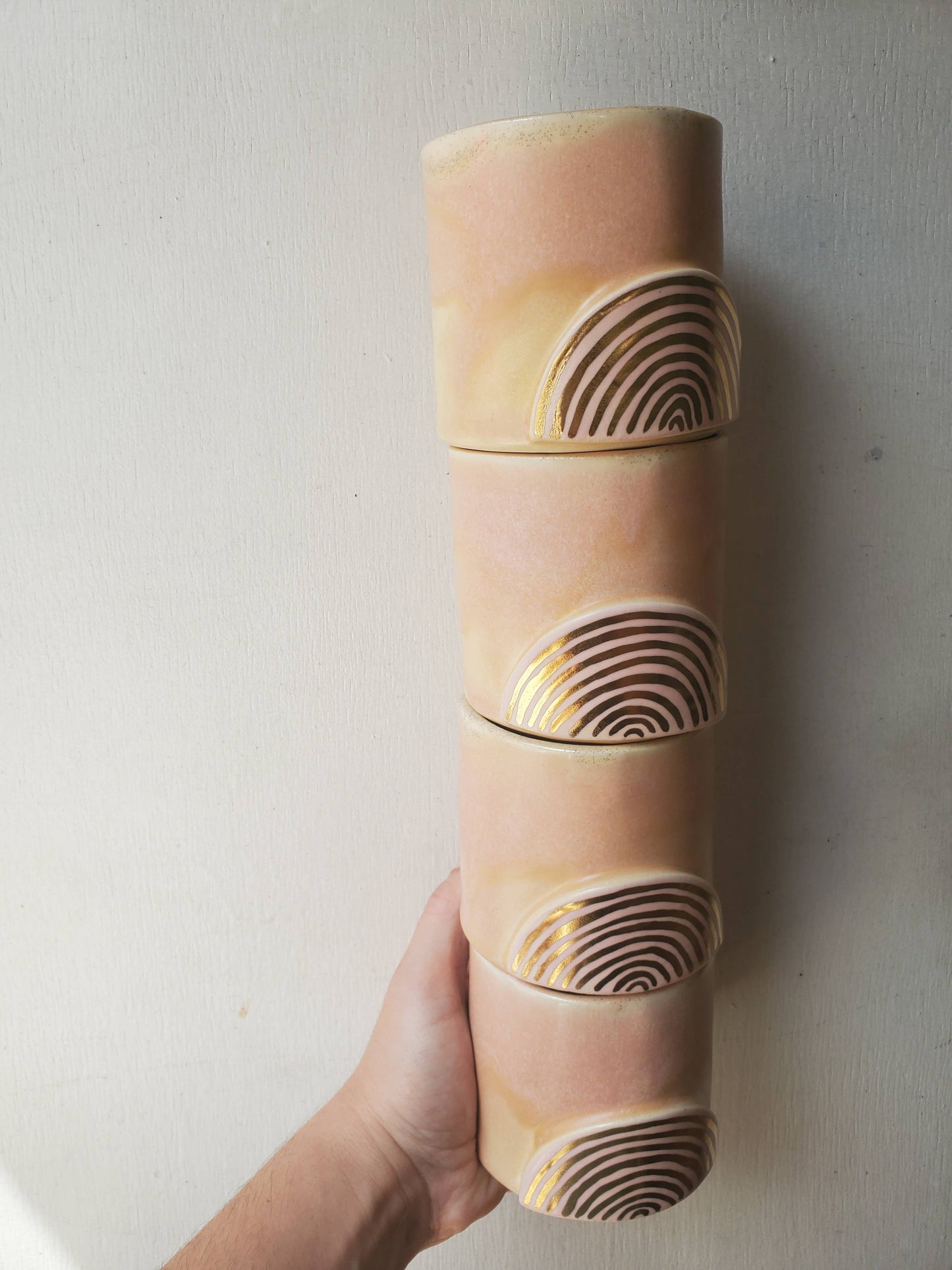 CURIOUS CLAY - Golden Rainbow Tumbler