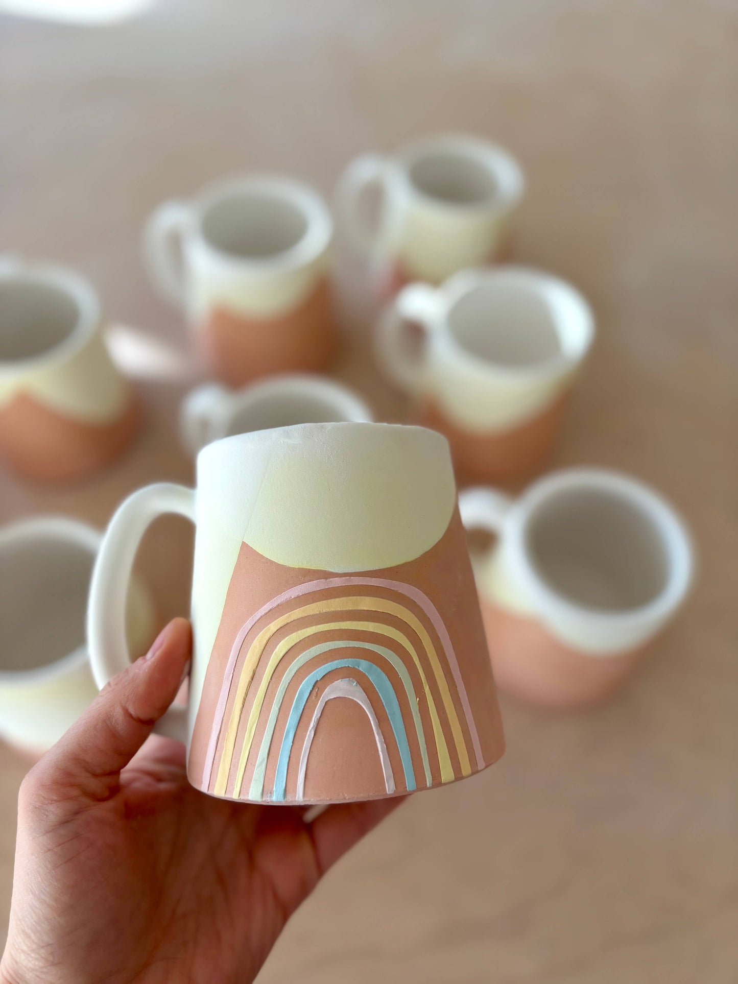 ROB Ceramics - Rainbow Mug Handmade Ceramic