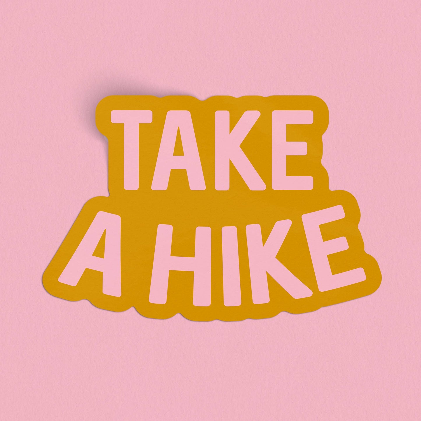 Endless August Supply Co. - Take A Hike Sticker - orange and pink