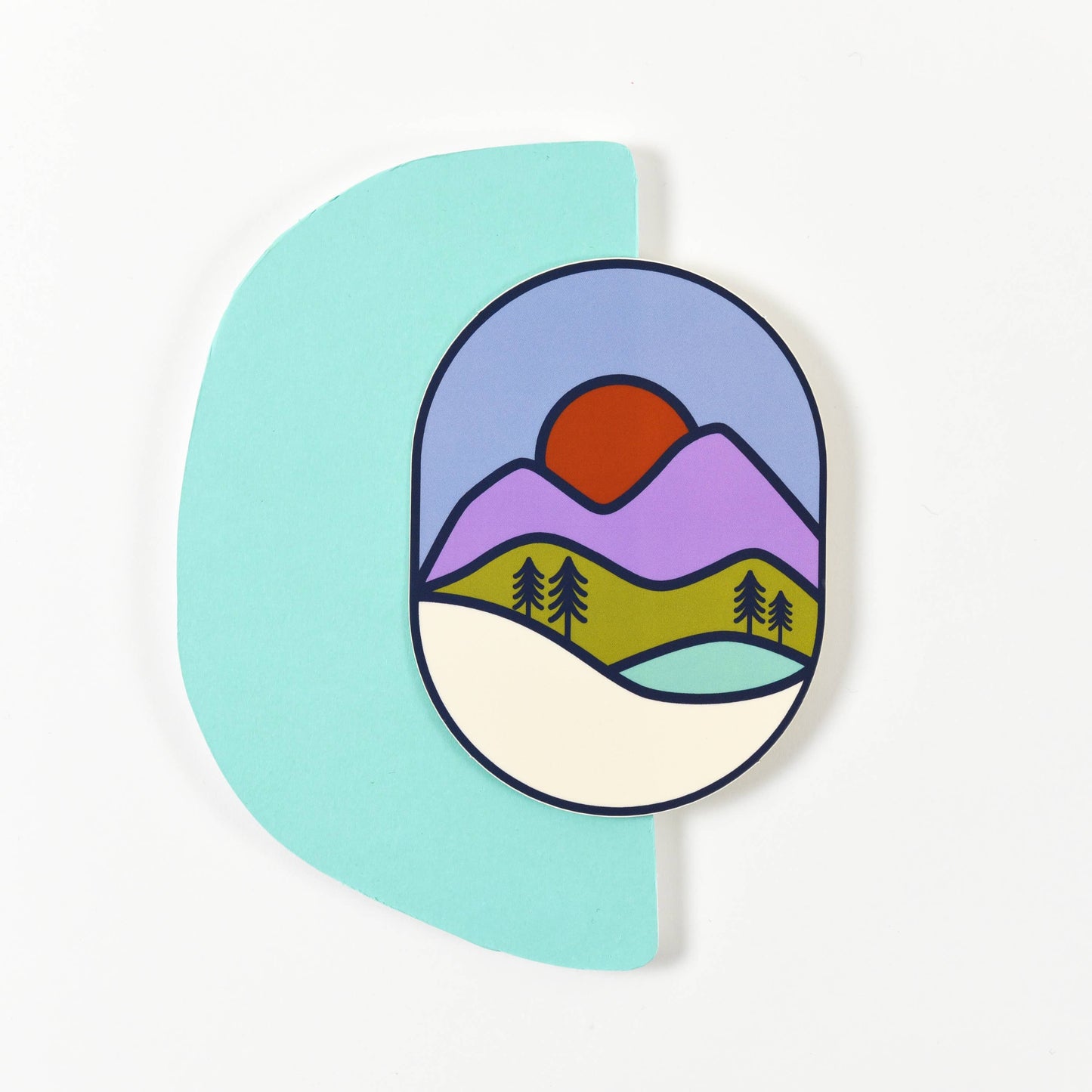 Endless August Supply Co. - Purple Mountains Matte Vinyl Sticker