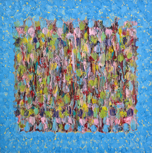 memory in blue over yellow