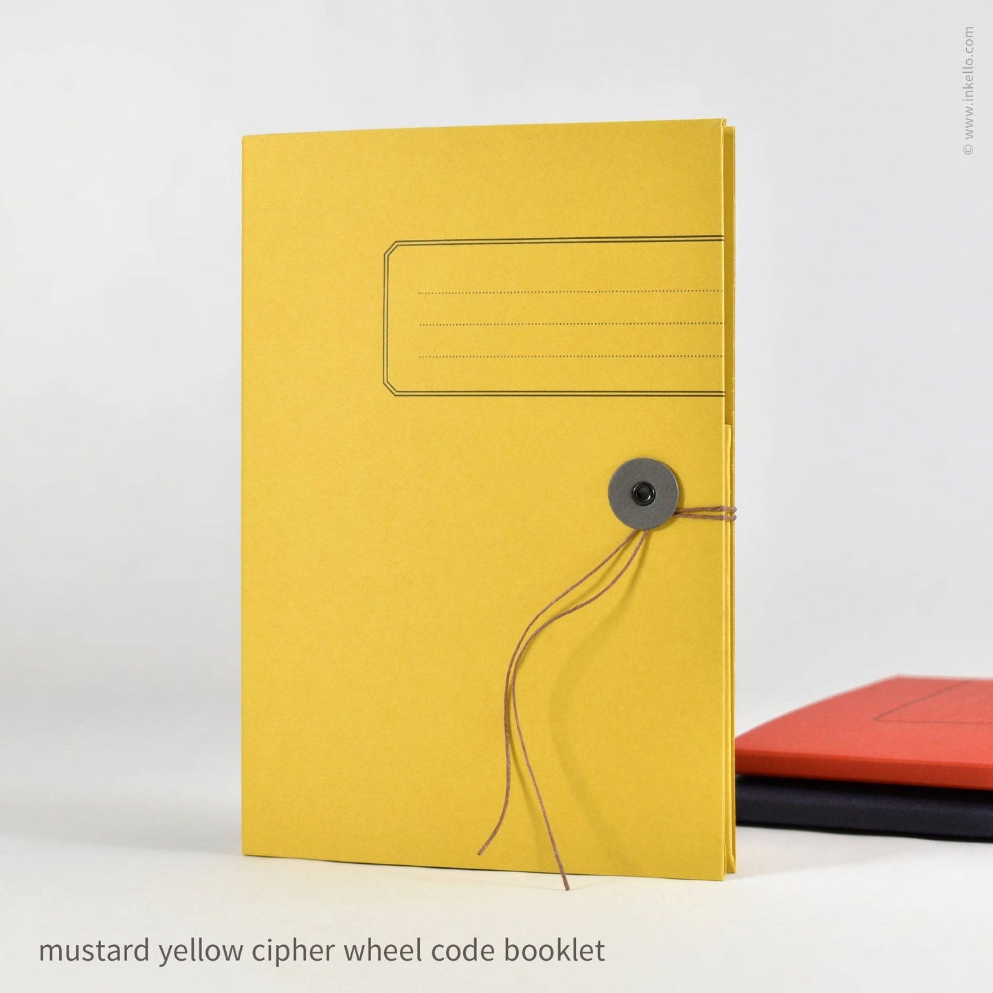 Inkello Letterpress - Cipher Wheel Code Booklet (#574): Deep Navy