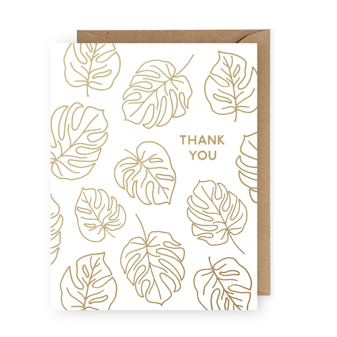 The Anastasia Co - Leaf Thank You Foil Greeting Card