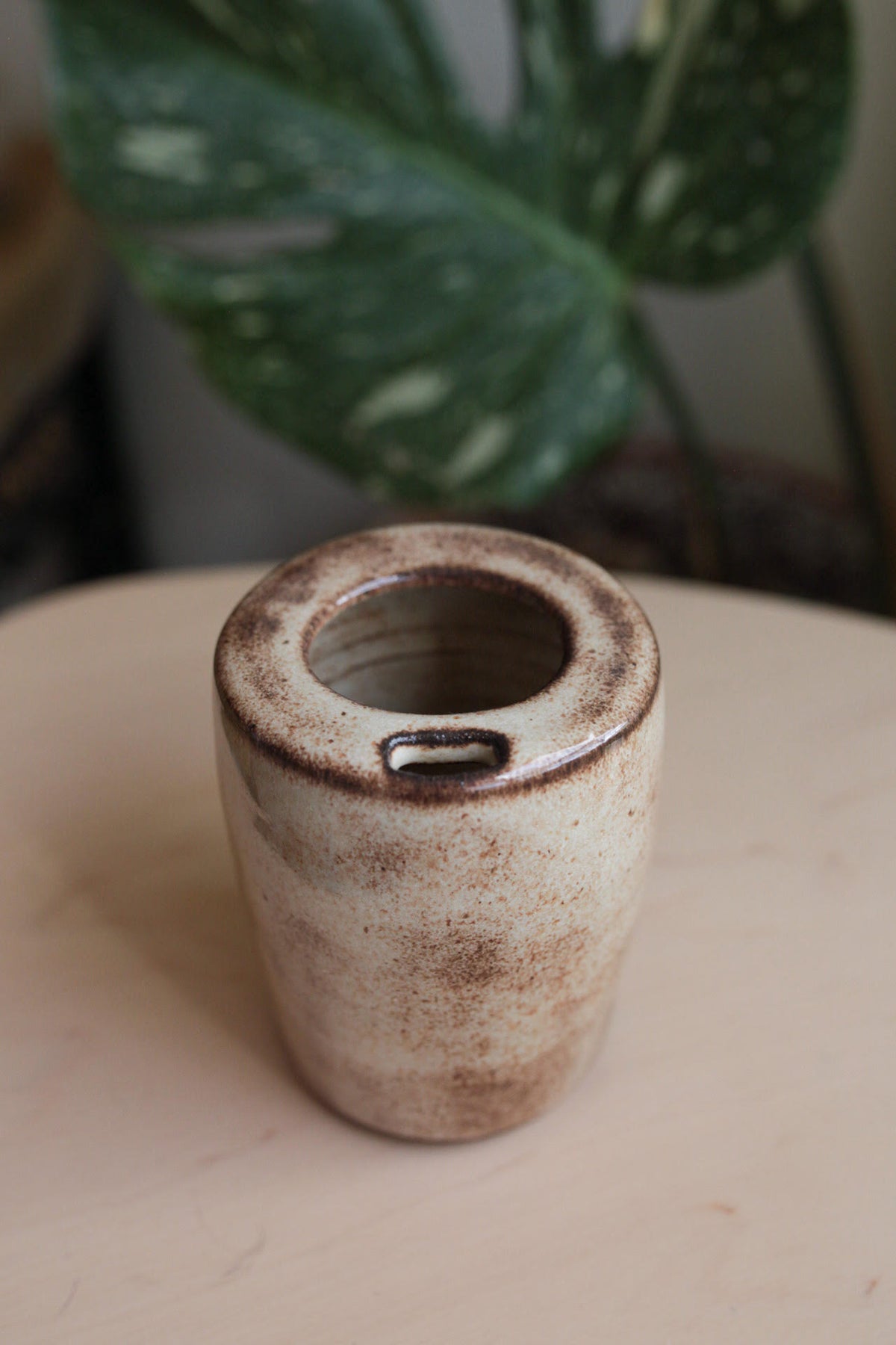 Chlorophyll and Clay - Small Ceramic To-Go Sipper Mug
