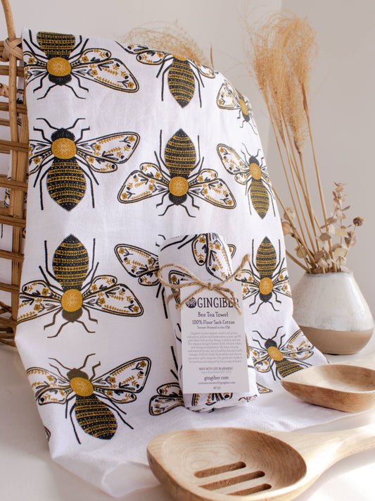 Gingiber - Bee Tea Towel