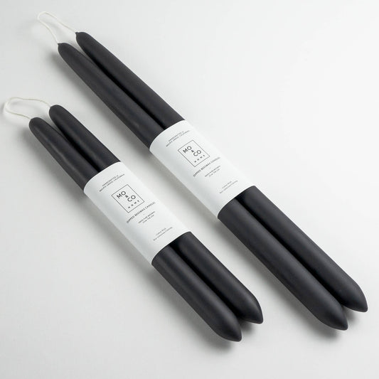 Mo&Co Home - 100% Beeswax Dipped Candles | Charcoal
