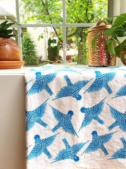 Gingiber - Bluebird Tea Towel