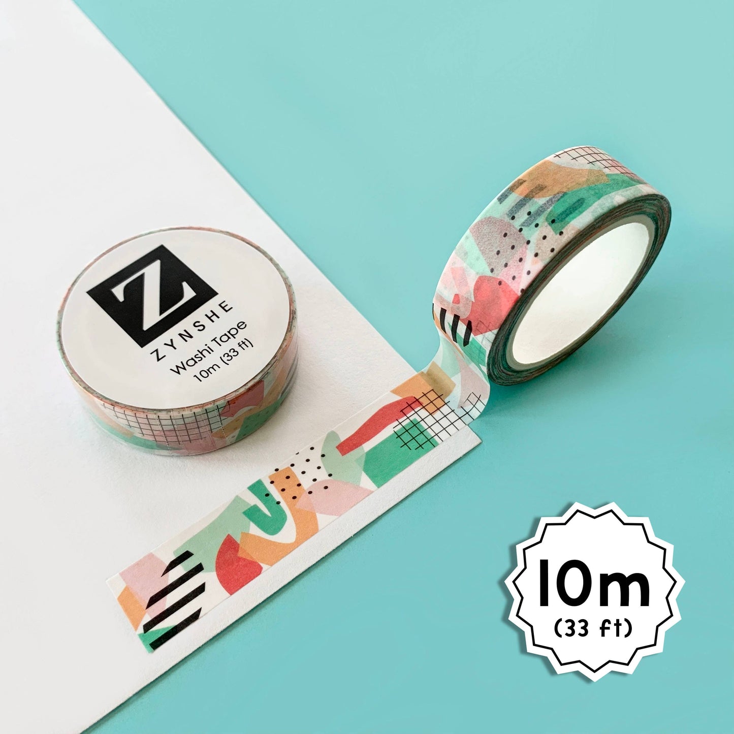 Zynshe - Abstract Washi Tape (10m long * 15mm wide)