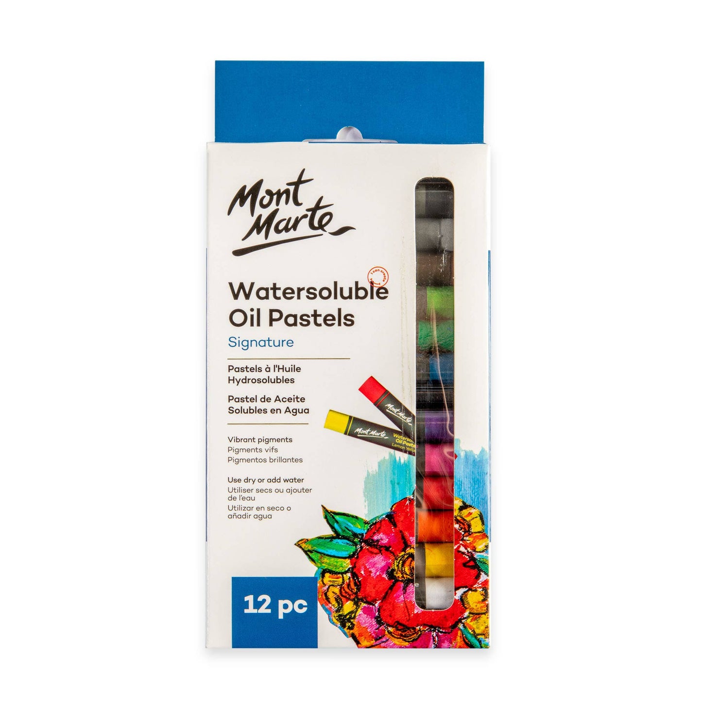 Mont Marte Usa, Inc. - Water-soluble Oil Pastels Signature 12pc