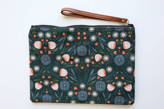 Gingiber - Night Flowers Pouch