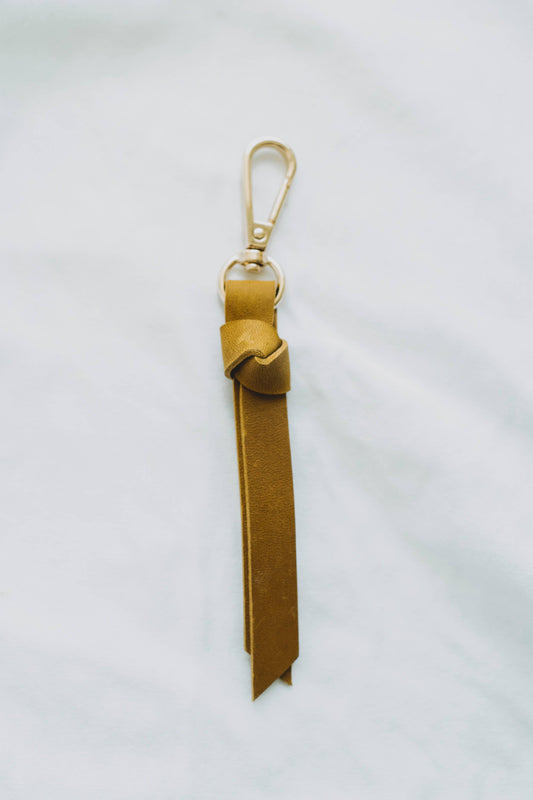The Kindness Knot Leather Keychain