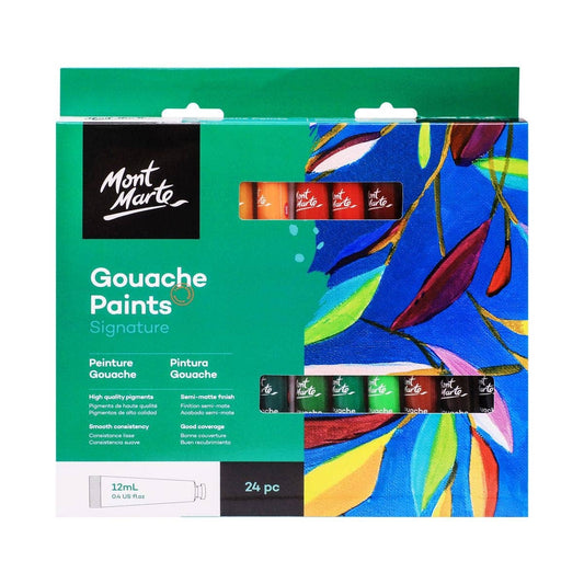 Mont Marte Usa, Inc. - Gouache Paints Signature 24pc x 12ml (0.4oz)