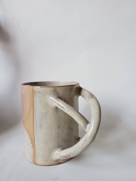 CURIOUS CLAY - Criss Cross Mug: Without gold luster