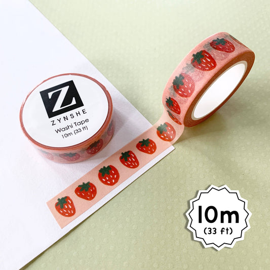 Zynshe - Strawberries Washi Tape